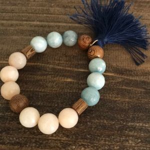 Semi-precious stone bracelet